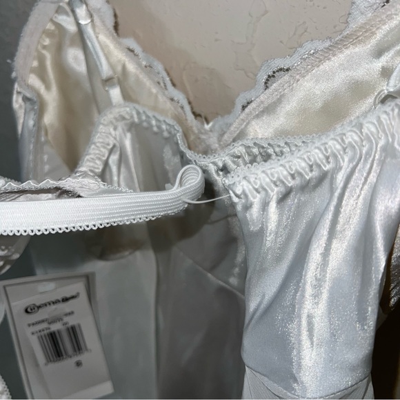 Cinema Etoile BNWT Vintage Satin Semi Sheer Baby Doll Thong Matching Set Small - Picture 12 of 15